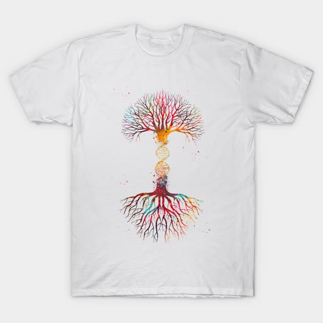 DNA Tree T-Shirt by erzebeth